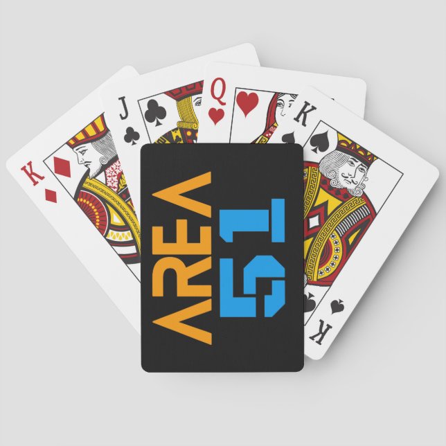 Área 51 cartas de juego (Reverso)