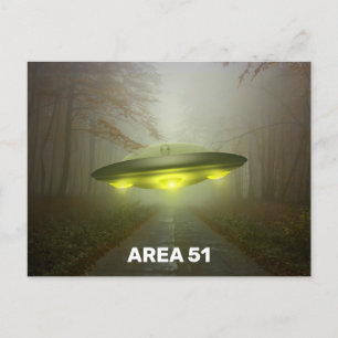 ÁREA 51 Postales ESPACIOSAS DE UFO ART