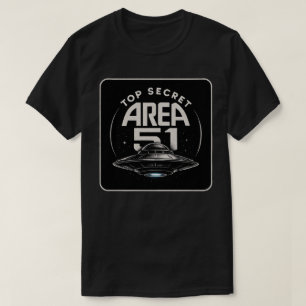 Área 51 - Top Secret Alien UFO - Hombres/Mujeres T
