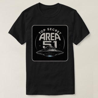 Área 51 - Top Secret Alien UFO - Hombres/Mujeres T