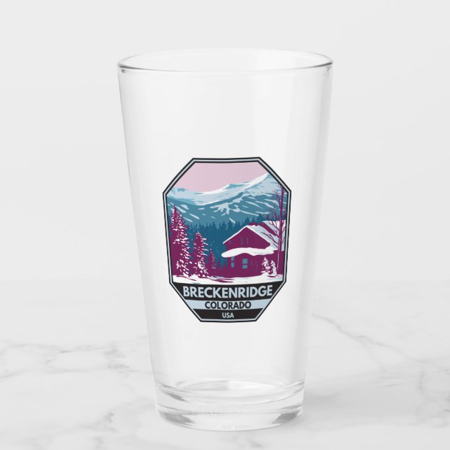 Área de esquiar de invierno de Breckenridge Colora (Anverso)