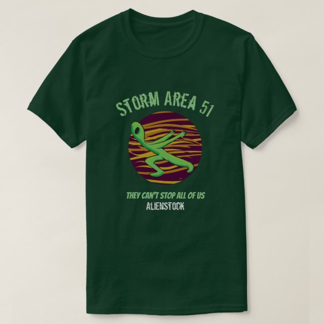 Área de tormenta 51 Camiseta Alienstock (Diseño del anverso)