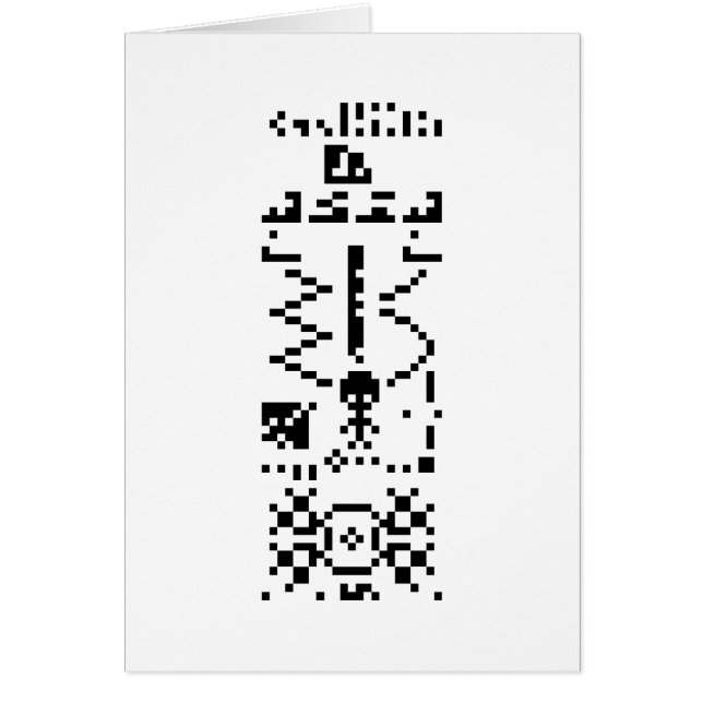 Arecibo Binary Message Reply Card (Frente)