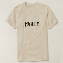 Arena de camiseta fiesta