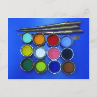 arena de color para construir una tarjeta postal b
