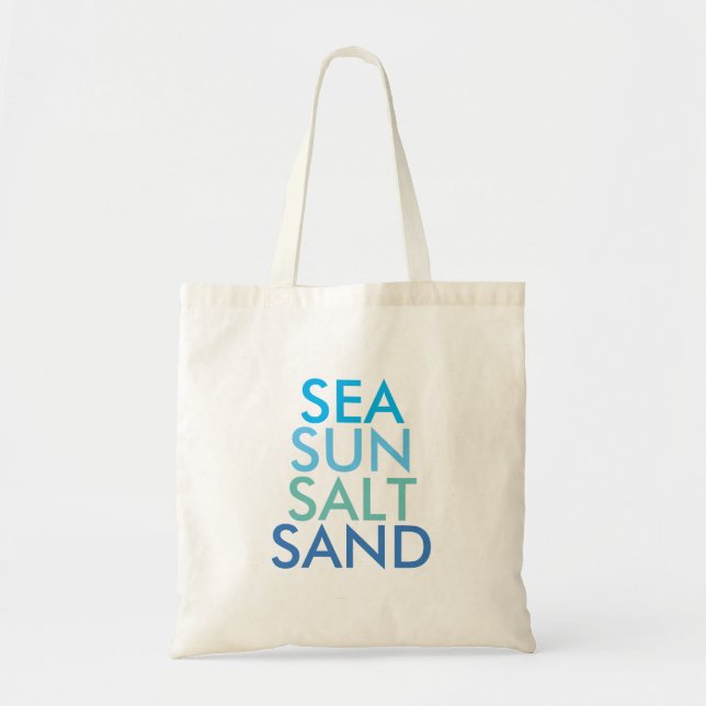 Arena de sal marina | Tote de playa | Bolsa de pla (Frente)