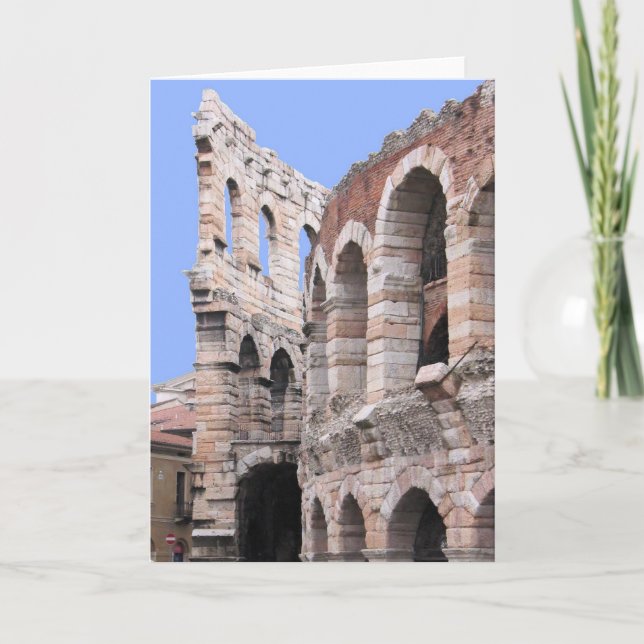 Arena de Verona, Italia - esconda la tarjeta de (Anverso)