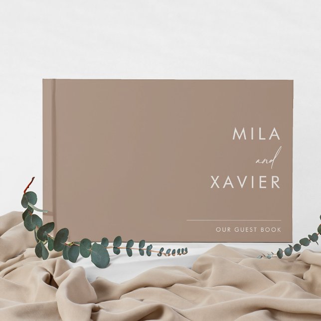 Arena e Marfil | Libro de visitas mínimo moderno p (Subido por el creador)