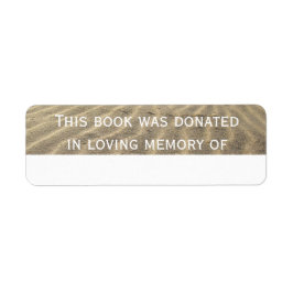 Arena Pegatina de donación de libros