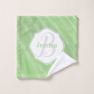 Arena verde riega toallas de baño personalizadas