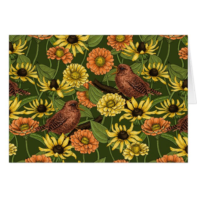 Arenas y flores en verde (Anverso (Horizontal))