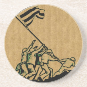 Arenisca 4 de julio Iwo Jima Dios Bendiga América Posavasos