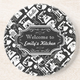 Arenisca Bienvenido a mi cocina personalizada de posavasos