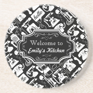 Arenisca Bienvenido a mi cocina personalizada de posavasos