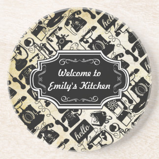 Arenisca Bienvenido a mi cocina personalizada de posavasos