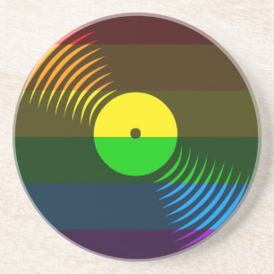 Arenisca Corey Tiger 80s Retro Vintage Posavasos de Vinilo
