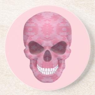 Arenisca Posavasos de cráneo con camuflaje rosa