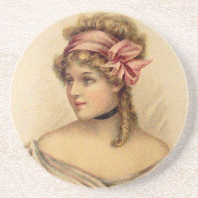 Arenisca Posavasos de mujer victoriana (Frente)