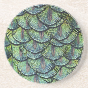 Arenisca Posavasos de plumas de pavo real