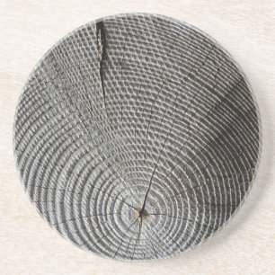 Arenisca Tocón de árbol envejecido - Posavasos de bebida de