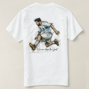 Argentina GOAT 10 Camiseta de fútbol con diseño gr