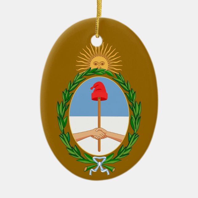 ARGENTINA*- ornamento de encargo del navidad (Frente)
