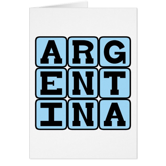Argentina, País en Sudamérica (Frente)