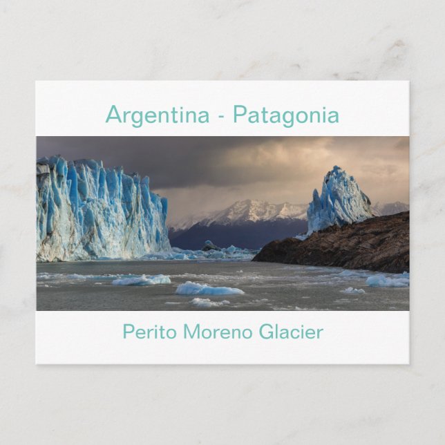 Argentina: postal del Glaciar Perito Moreno (Anverso)