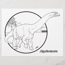 Argentinosaurus - Página para colorear.