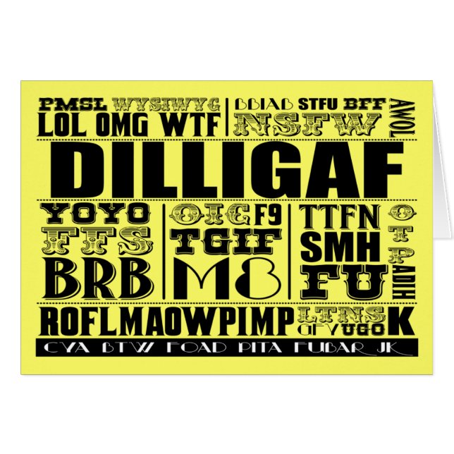 Argot del envío de mensajes de texto (Anverso (Horizontal))