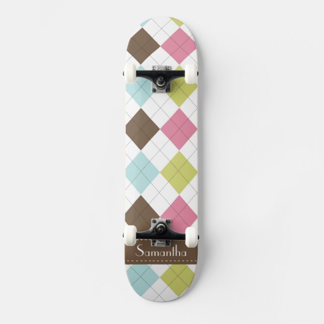 Argyle Diamond Stitch Comp Skateboard (Anverso)