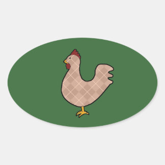 Argyle Folk Art Rooster Pegatinas