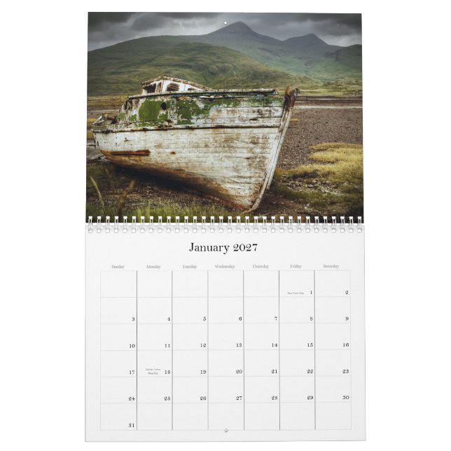 Argyll y calendario del Bute (Jan 2027)