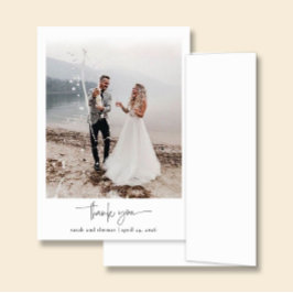 ARIA | Tarjeta de agradecimiento de boda con foto