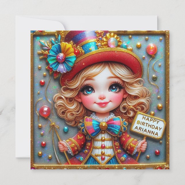 ARIANNA~ Feliz cumpleaños ~ artista de circo ~ (Anverso)