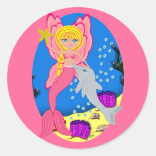Ariel, el Pegatina del Sello para sobres Merfaery