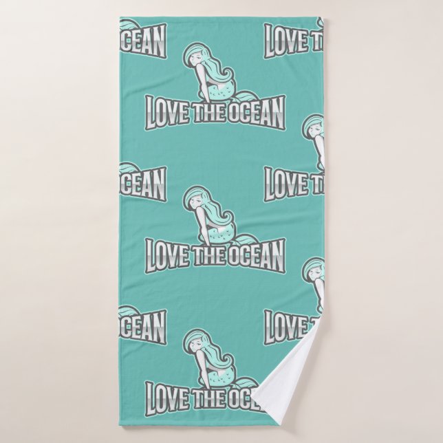 Ariel mermaid fiesta Blue (Toalla de baño)