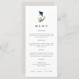 ARIEL Tropical Ocean Coral Manta Ray Beach Menú