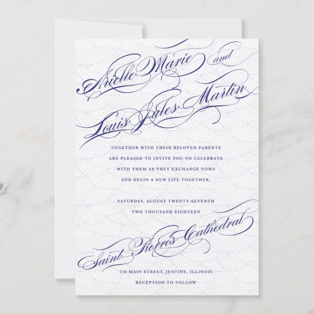Arielle de Forever Boda ・ Invitación a la boda (Anverso)