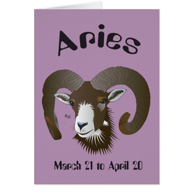 Aries 21 de marzo al 20 de abril Karte (Frente)