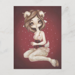 Aries astrología fantasía arte postal