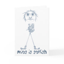 Aries [- BitchScope -] Tarjeta de cumpleaños