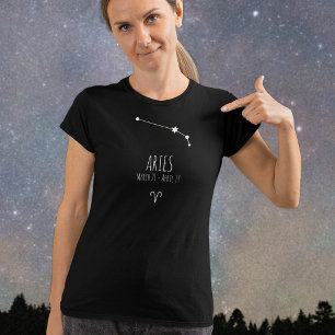 Aries   Camiseta personalizada de constelación zod