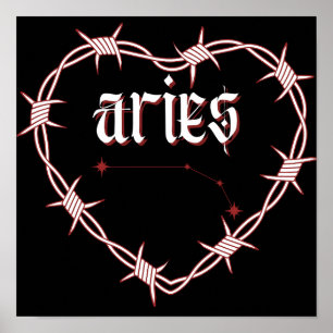 Aries Constellation Arte Celestial Gótico Oscuro