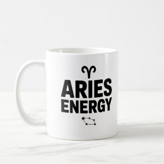 Aries Energy Mug - Copa del Café de Astrología Zod