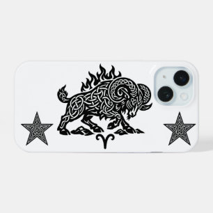 Aries Fuego‑Carnero – Zodiaco de Tinta Embrujada C