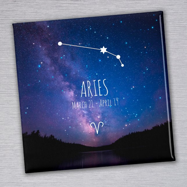 Aries | Imán de constelación de zodiaco personaliz (Subido por el creador)