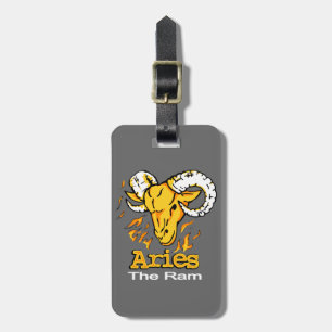 Aries la etiqueta del equipaje del horoscopio de R
