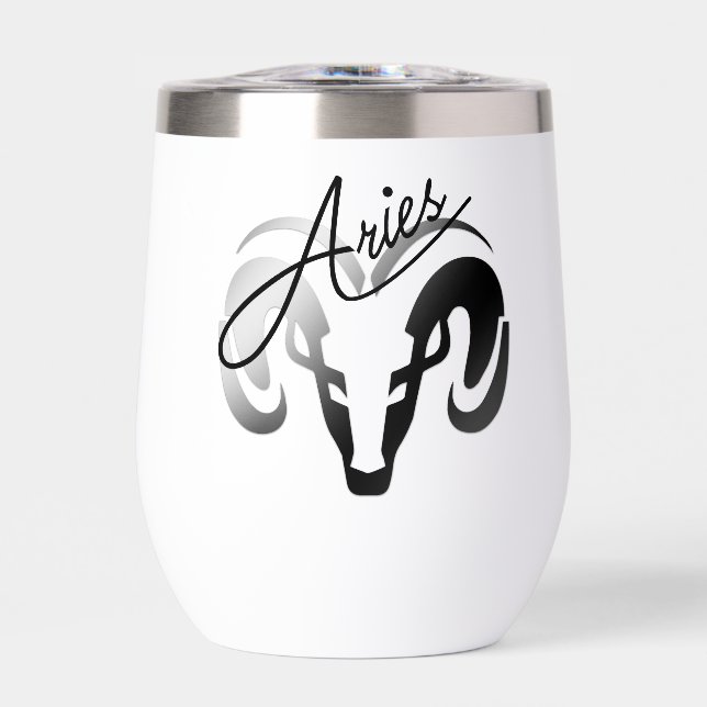 Aries plateados Ram Zodiac (Frente)
