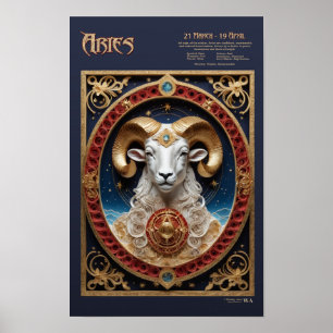 Aries - Póster del Zodiaco Occidental
